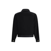 Casablanca Black Wool Full-Length Jacket